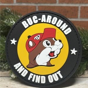 Tactical Morale PVC Patch,  Buc-ees Patch, Buc Around And Find Out Beaver Patch